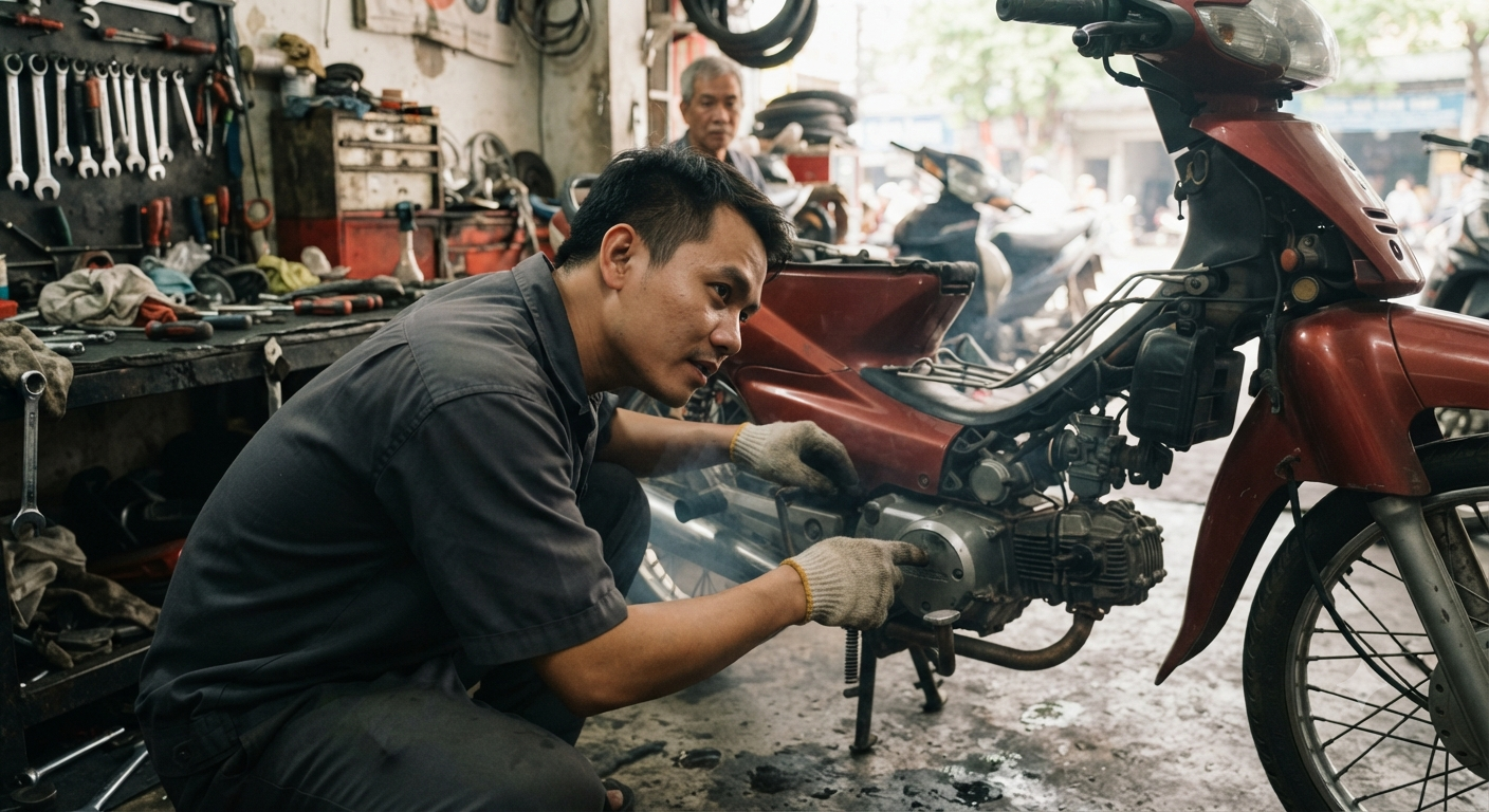Lắng nghe âm thanh động cơ khi nổ máy
