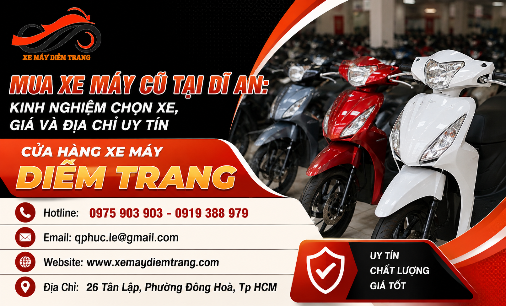 Mua Xe Máy Cũ Tại Dĩ An