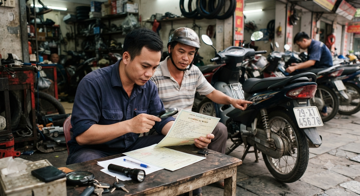 1. Kiểm Tra Giấy Tờ Xe và Nguồn Gốc